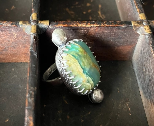 Fossilized Opal Ring