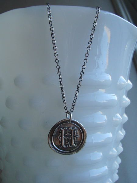 Initial 'H' Charm Necklace