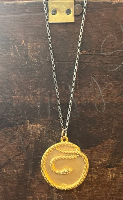 Snake Medallion Necklace