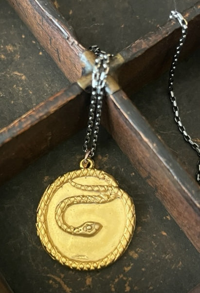 Snake Medallion Necklace