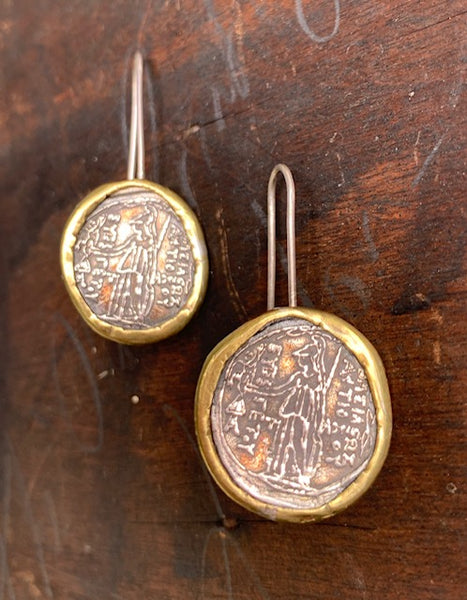 Replica Roman Coin Earrings