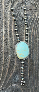 Turquoise 'Y' Necklace