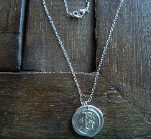 Initial 'L' Charm Necklace