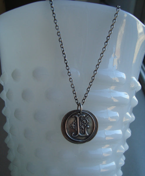 Initial 'L' Charm Necklace