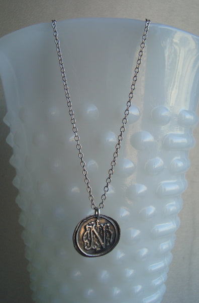 Initial 'N' Charm Necklace
