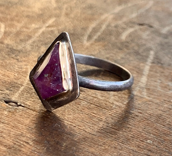 Shield Ruby Ring