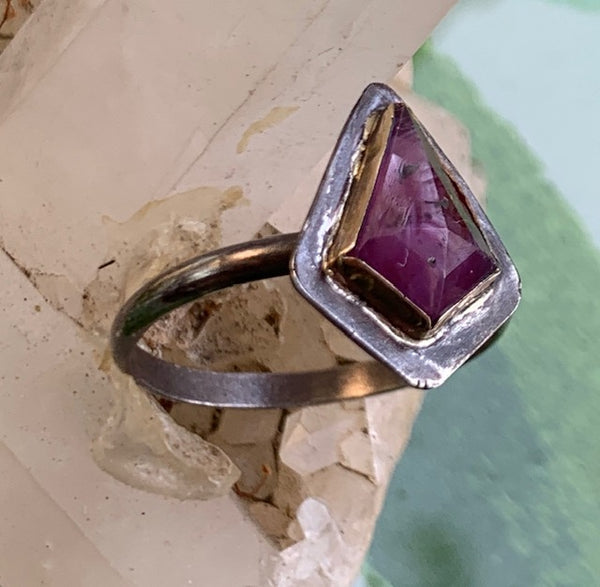 Shield Ruby Ring